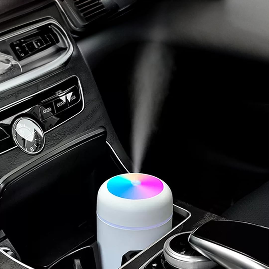 300ml Essential Oil Diffuser & Humidifier – Ultrasonic Cool Mist with Quiet Operation, LED Lights – Aromatherapy Air Freshener for Home, Office,Cars.